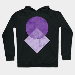 Purple Geometric Shapes Hoodie